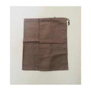 2 Bottega Veneta Drawstring Dust Bag in Brown 15” x 8” NWOT